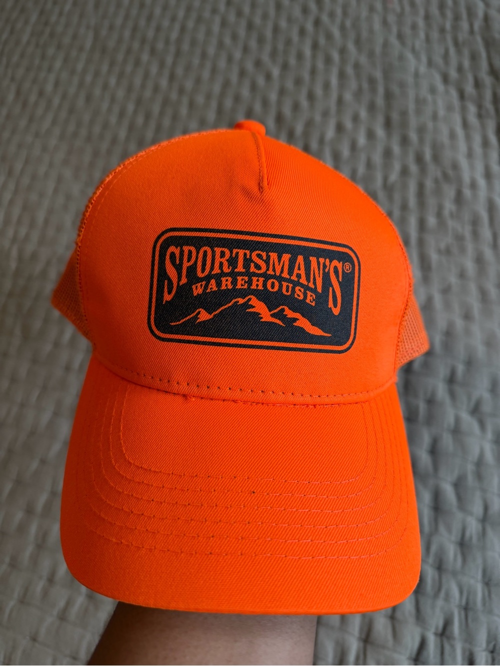 NWOT Sportman’s Warehouse Hunting Fishing Orange Snapback Hat